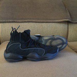 Rare Adidas CRAZY BYW X 'Black' sz10.5